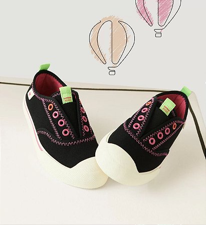 TÊNIS ROSA AREZZO INFANTIL VELCRO BAMBINI | ZZ MALL