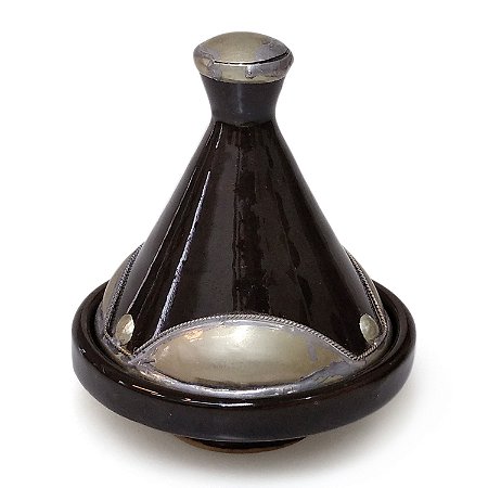 Mini Tagine Marroquina Pérola Negra | 10,5x9,5 cm