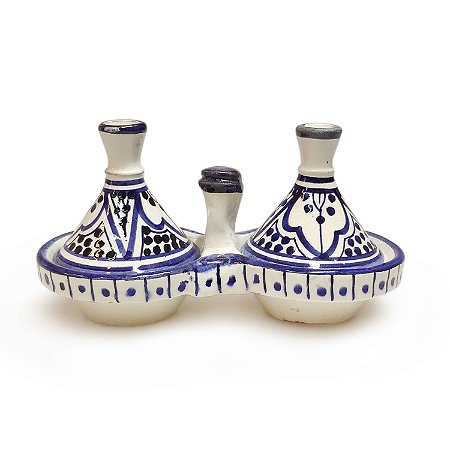 Mini Tagine Duplo Zyan Céu Azul I