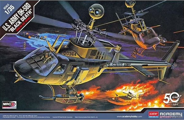 Academy - U.S. Army OH-58D Kiowa "Black Death" - 1/35