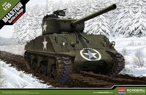 Academy - M4A3 (76)W Sherman "Battle of Bulge" - 1/35