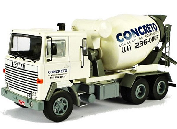 Ixo - Caminhão Scania LKS 140 Betoneira - Concreto - 1/43 (sem caixa)