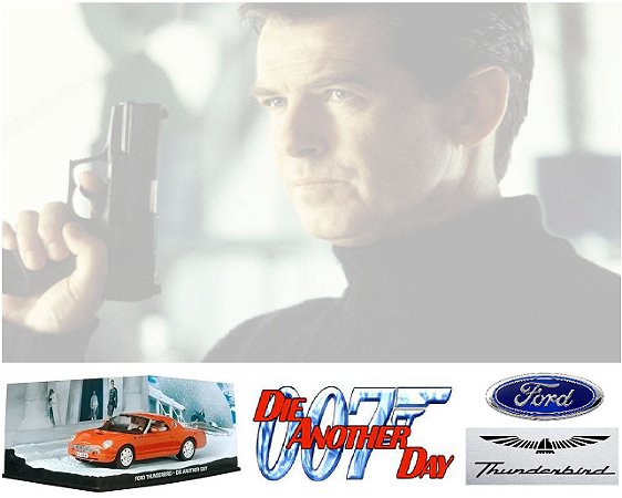 Coleção James Bond 007 Eaglemoss - Ford Thunderbird - 007: Um Novo Dia Para Morrer - 1/43