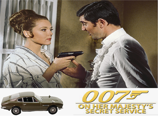 Coleção James Bond 007 Eaglemoss - Aston Martin DBS - 007 À Serviço Secreto de sua Majestade - 1/43