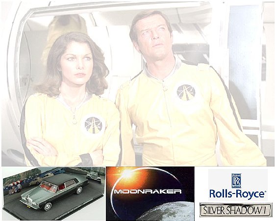 Coleção James Bond 007 Eaglemoss - Rolls Royce Silver Shadow I - 007 contra o Foguete da Morte - 1/43