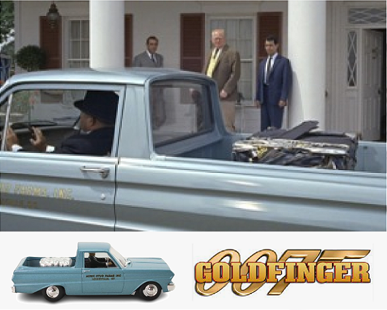 Coleção James Bond 007 Eaglemoss - Ford Falcon Ranchero - 007 Contra Goldfinger - 1/43