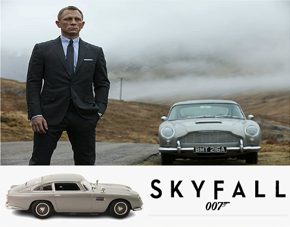 Coleção James Bond 007 Eaglemoss - Aston Martin DB5 - 007: Operação Skyfall - 1/43