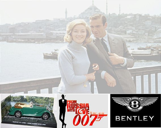 Coleção James Bond 007 Eaglemoss - Bentley 4 1/4 Litre - Moscou Contra 007 - 1/43