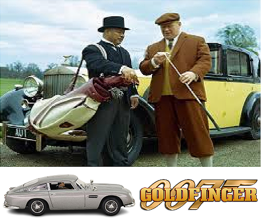 Coleção James Bond 007 Eaglemoss - Aston Martin DB5 - 007 Contra Goldfinger - 1/43