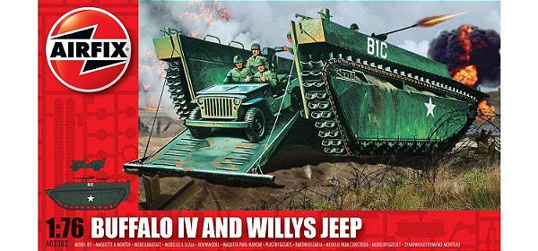 AirFix - Buffalo IV And Willys Jeep - 1/76