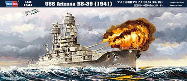 Hobby Boss - USS Arizona BB-39 (1941) - 1/700