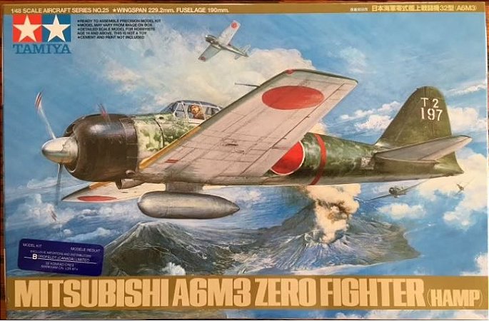 Tamiya - Mitsubishi A6M3 Zero Fighter (Hamp) - 1/48