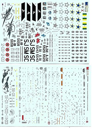 FCM Decais - Decais para Alenia/Aermacchi/Embraer AMX A-IA, B,M - 1/48