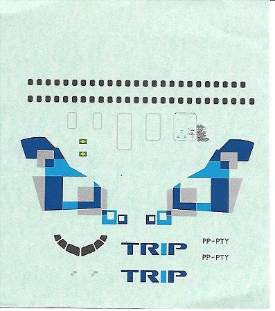 ATR Decais - Decais para Linhas Aéreas Trip - 1/144