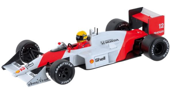 Coleção Lendas Brasileiras do Automobilismo Eaglemoss - McLaren MP4/4 Honda 1988  - 1/43