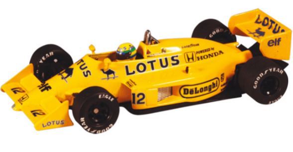 Coleção Lendas Brasileiras do Automobilismo Eaglemoss - Lotus 99T Honda 1987  - 1/43