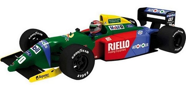 Coleção Lendas Brasileiras do Automobilismo Eaglemoss - Benetton B190 Ford 1990  - 1/43