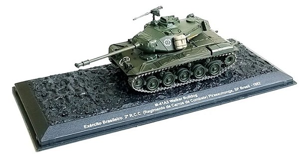 Blindados de Combate - M-41A3 Walker Bulldog Exército Brasileiro 2ºR.C.C. Pirassununga, SP Brasil, 1982 - 1/72