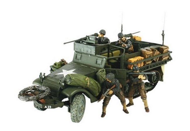 UNIMAX - FORCES OF VALOR - U.S. M3A1 HALF TRACK - NORMANDY, 1944 - 1/32