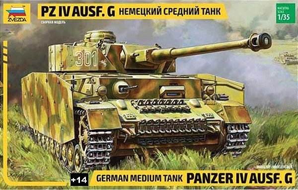 Zvezda - German Medium Tank Panzer IV Ausf. G - 1/35