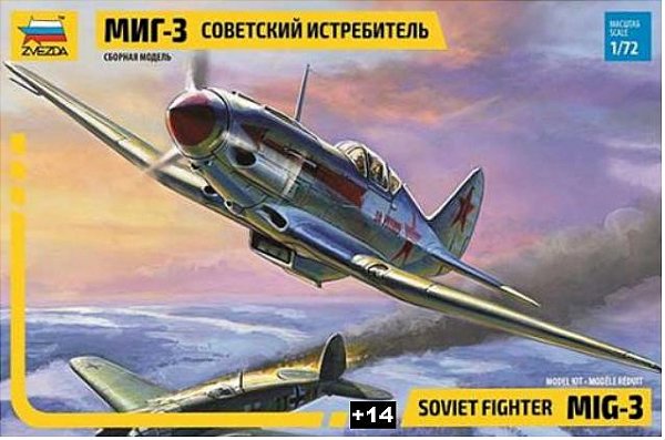 Zvezda - Soviet Fighter Mikoyan-Gurevich MiG-3 - 1/72