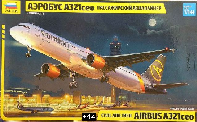 Zvezda - Civil Airliner Airbus A321ceo "Condor" - 1/144