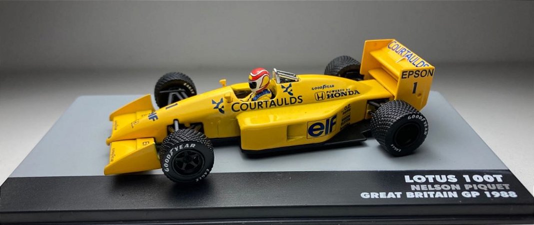 Coleção Lendas Brasileiras do Automobilismo Eaglemoss - Lotus 100T Honda 1988  - 1/43