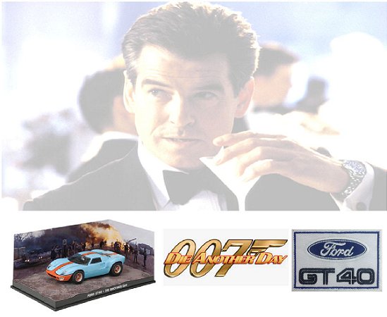 Coleção James Bond 007 Eaglemoss - Ford GT40  - 007: Um Novo Dia Para Morrer - 1/43