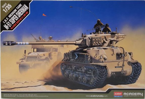 Academy - I.D.F. Medium Tank M-51 Super Sherman - 1/35