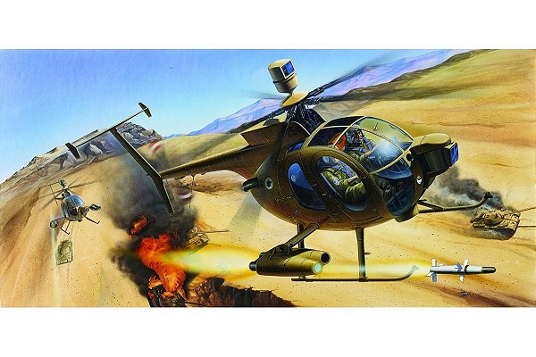 Academy - Hughes 500D "Israel Tow Defender" - 1/48 (Sem caixa / Sem decal )
