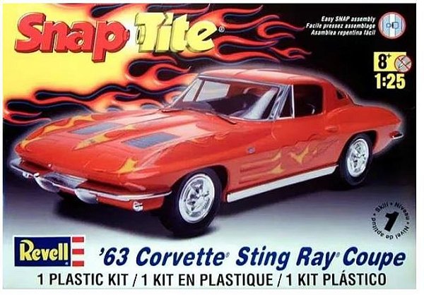 Revell - ´63 Corvette Sting Coupe (Snap) - 1/25