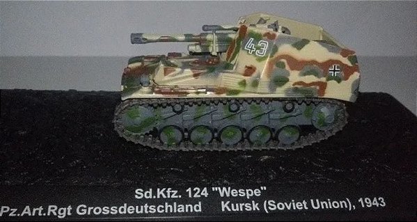 Blindados de Combate - Sd. Kfz. 124 "Wespe" Pz. Art. Rgt. Grossdeutschland - Kursk (Soviet Union) 1943 - 1/72