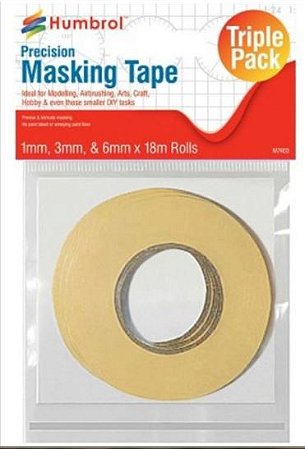 Humbrol - Precision Masking Tape Triple Pack (Fita / Máscara)