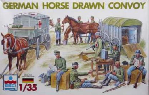 ESCI/ERTL - German Horse Drawn Convoy (sucata) - 1/35