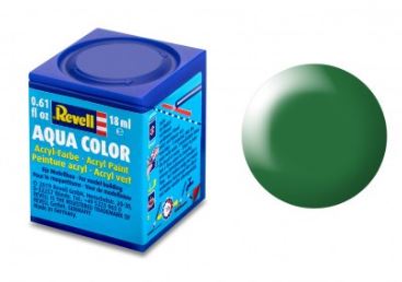 Revell Aqua Color - Semi-Gloss Leaf Green (RAL6001) - 18ml.
