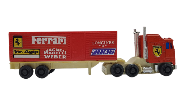 Alfema - Dapper American Trailer + Trailer Container Scuderia Ferrari 1985