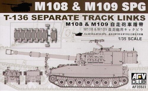 AFV - T-136 ( M108 / M109 ) Track Links - 1/35