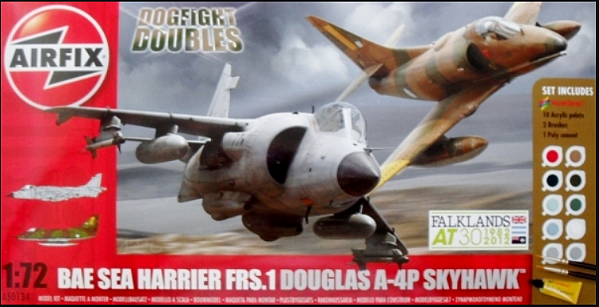 AirFix - Dogfight Doubles BAe Harrier FRS.1 + Douglas A-4P Skyhawk "Falklands At 30 1982-2012" - 1/72