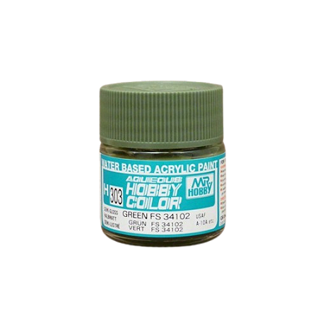 Gunze - Aqueous Hobby Colors H303 - Green FS34102 (Semi-Gloss)