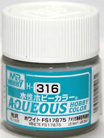 Gunze - Aqueous Hobby Colors H316 - White  FS17875 (Gloss)