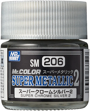 Gunze - Mr.Color Super Metallic 2 SM206 - Super Chrome Silver 2