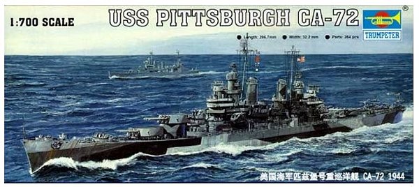 Trumpeter - USS Pittsburgh CA-72 - 1/700 (Sem Caixa)
