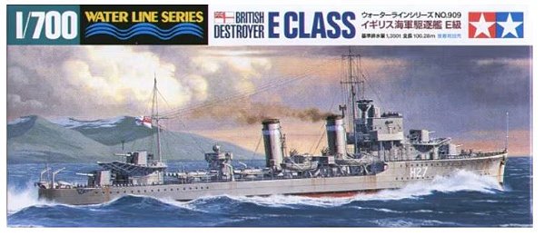 Tamiya - British Destroyer E Class - 1/700 (Sem Caixa)