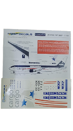 MASP Decais - Decais para Boeing 767-300F da Lan Chile Cargo - 1/144
