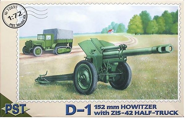 PST - D-1 152mm Howitzer with ZIS-42 Half Truck - 1/72 (sem caixa)