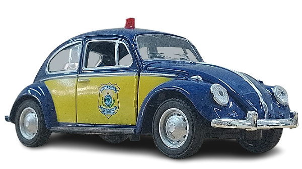 Volkswagen Fusca da Polícia Rodoviária Federal com Fricção (sem caixa)