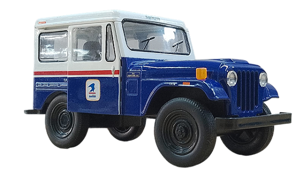 Kinsmart - Jeep DJ-5B 1971 "Correio dos Estados Unidos" c/fricção - 1/26