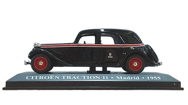 Ixo - Taxi Citroën Traction Avant 11 de Madrid. Espanha 1955 - 1/43