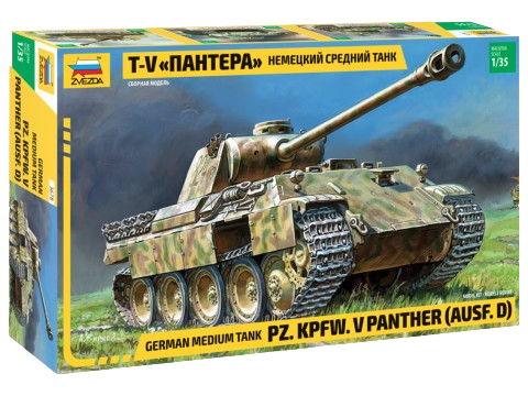 Zvezda - German Medium Tank Pz. Kpfw.V Panther (Ausf. D) - 1/35