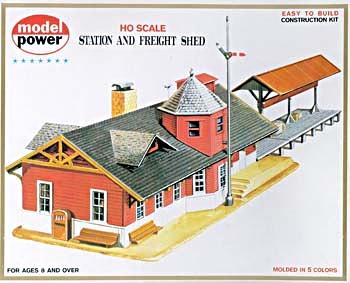 Model Power - Station and Freight Shed - HO